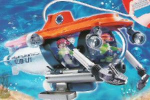 Playmobil 4473 DEEP SEA WORKING SUBMARINE & Figures